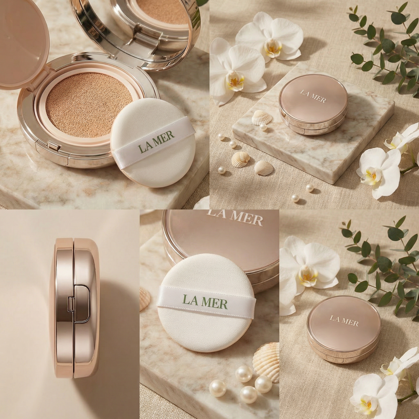 Coussin compact La Mer Rose Ivoire