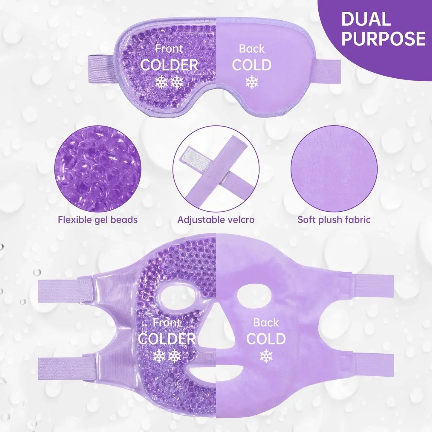 Reusable Cooling Gel Face Mask